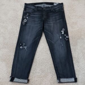 Lucky Btand~Size 8/29~Black Denim Capri Pants Slim